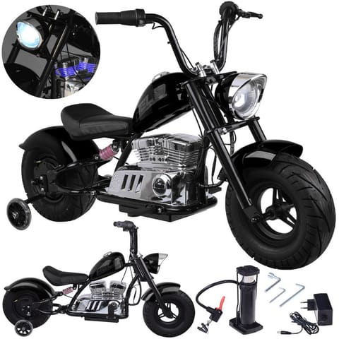⁨Elektryczny Motor Chopper na akumulator dla dzieci max 80kg manetka PA0318⁩ w sklepie Wasserman.eu