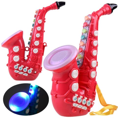 ⁨Interaktywny Saksofon melodie + dźwięki Instrument dla dzieci IN0155 RO⁩ w sklepie Wasserman.eu