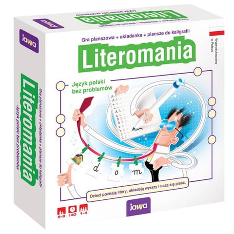 ⁨Jawa Edukacyjna gra planszowa LITEROMANIA GR0557⁩ w sklepie Wasserman.eu