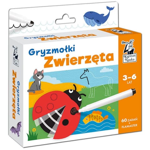 ⁨Karty do rysowania Gryzmołki Zwierzęta 3-6l KS0686⁩ w sklepie Wasserman.eu