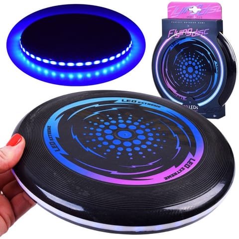 ⁨Latający Świecący led DYSK ufo 23cm do rzucania zabawy ZA4957⁩ w sklepie Wasserman.eu