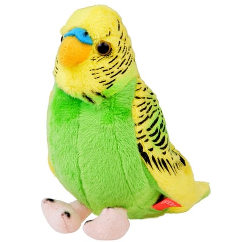 ⁨Maskotka pluszowa Papuga falista zielono-żółta papużka ptaszek 13cm 13728⁩ w sklepie Wasserman.eu