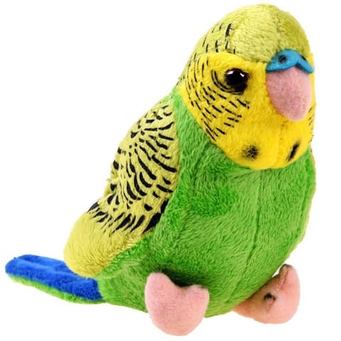 ⁨Wavy Parrot green and blue 13 cm⁩ at Wasserman.eu