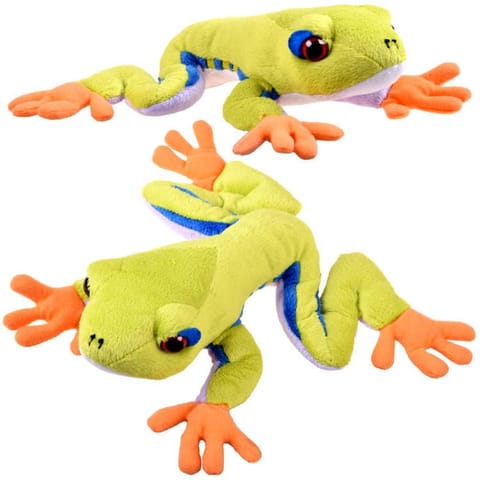 ⁨Maskotka zielona pluszowa Żaba drzewna 20cm 13358⁩ w sklepie Wasserman.eu