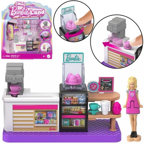 ⁨Mattel Mini Barbie Land Lalka cukierniczka + cukiernia i akcesoria ZA6041 C⁩ w sklepie Wasserman.eu