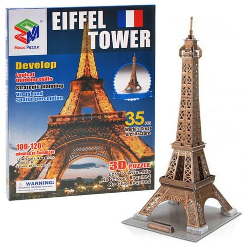 ⁨Przestrzenne Puzzle 3D Wieża Eiffla ZA1577⁩ w sklepie Wasserman.eu