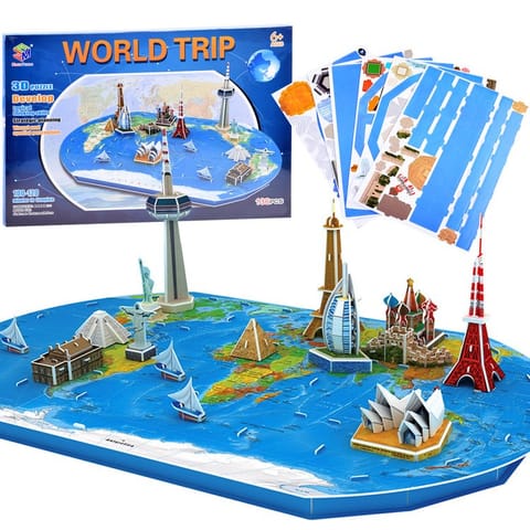 ⁨Puzzle 3D Przestrzenne Ziemia mapa świata ZA1581⁩ w sklepie Wasserman.eu