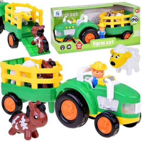 ⁨Traktor z przyczepą Farmer i zwierzątka dźwięk + światło ZA5390⁩ w sklepie Wasserman.eu