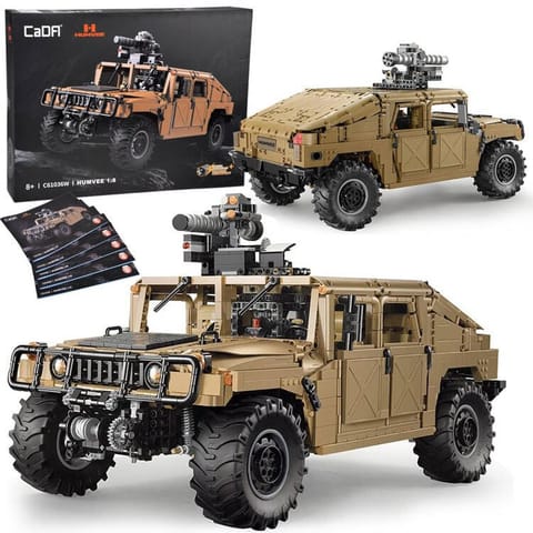 ⁨Zestaw klocków 3935-ele Auto wojskowe Humvee 1:8 ruchome elementy ZA5252⁩ w sklepie Wasserman.eu