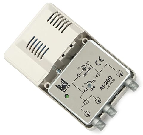 ⁨Wzmacniacz antenowy szerokopasmowy Alcad AI-200 1x2⁩ w sklepie Wasserman.eu