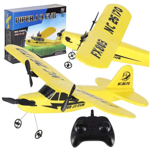 ⁨Samolot zdalnie sterowany na pilota RC FX803 Piper 150mah⁩ w sklepie Wasserman.eu