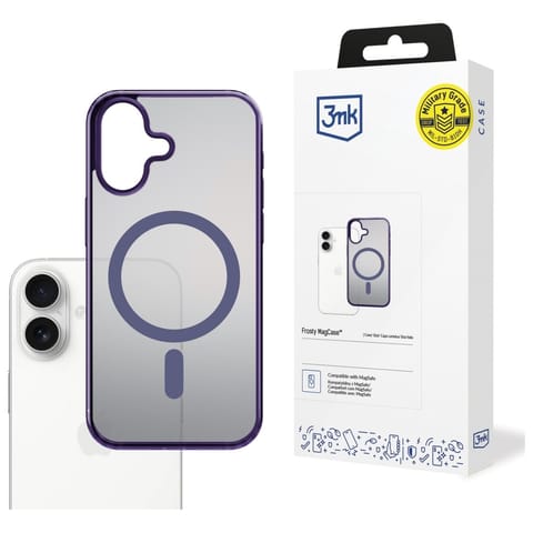 ⁨Etui 3MK Frosty MagCase do Apple iPhone  17 fioletowy⁩ w sklepie Wasserman.eu