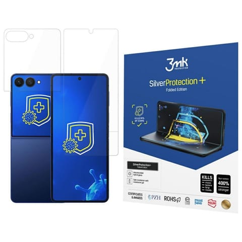 ⁨Folia antymikrobowa 3MK SilverProtect+   Folded Edition montowana na mokro do Samsung Galaxy Z Flip7⁩ w sklepie Wasserman.eu