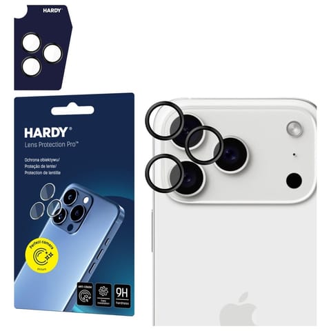 ⁨Ochrona na obiektyw aparatu 3MK HARDY    Lens Protection Pro do Apple iPhone 17 Pro /17 Pro Max czarny⁩ w sklepie Wasserman.eu