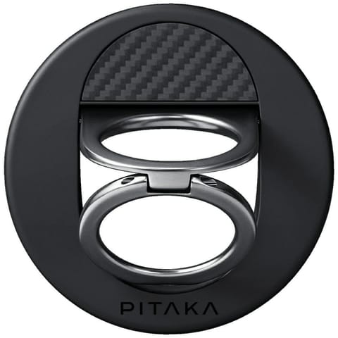 ⁨Uchwyt magnetyczny PITAKA MagEZ Grip 3   MagSafe do telefonu czarno szary⁩ w sklepie Wasserman.eu
