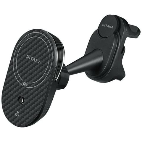 ⁨Uchwyt samochodowy z ładowarką           bezprzewodową PITAKA MagEZ Pro 2 Qi2 Tesla Magsafe do Tesla Model 3/Y czarno szary⁩ w sklepie Wasserman.eu
