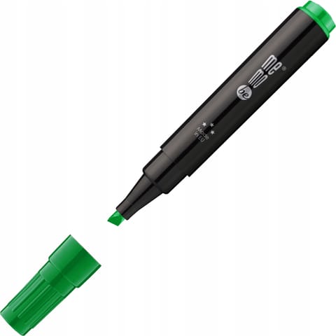 ⁨Marker permanentny M201 końcówka ścięta 1-4mm zielony MM201-04 MEMOBE⁩ w sklepie Wasserman.eu