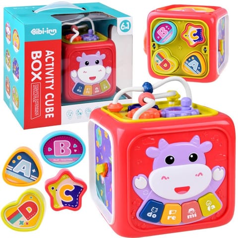⁨Kostka interaktywna edukacyjna pianinko przeplatanka sorter ZA4275 RO⁩ w sklepie Wasserman.eu