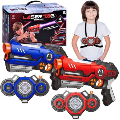 ⁨Laserowy paintball pistolety laser tag zestaw dla 2 osób pZA3776⁩ w sklepie Wasserman.eu