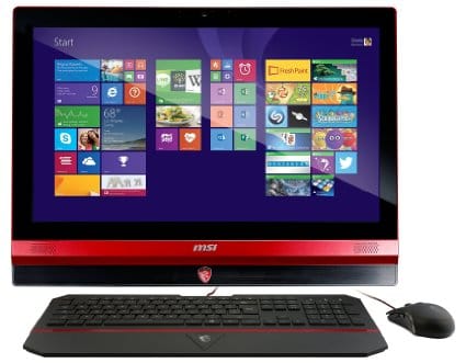 ⁨Komputer All-in-One MSI Wind Top AG240 (23.6"/GF GTX 860M/8GB/SSD128GB/1TB/DVD-RW/W8.1/Czarno-czerwony)⁩ w sklepie Wasserman.eu