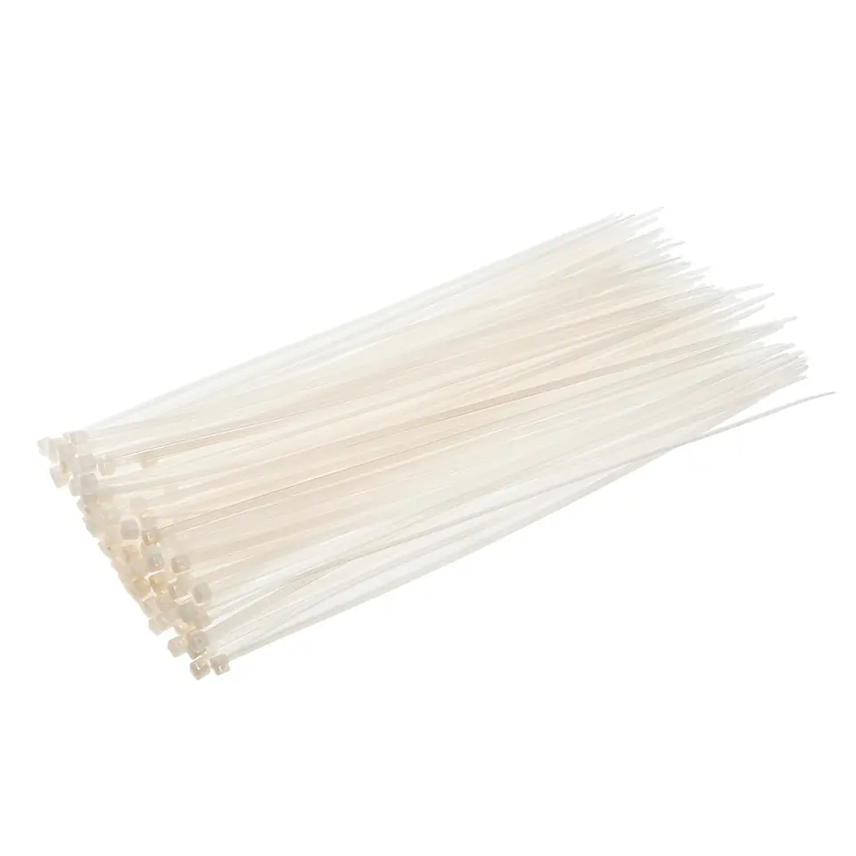 ⁨Cable ties 2.5 x 100 mm, 100 pcs., white⁩ at Wasserman.eu