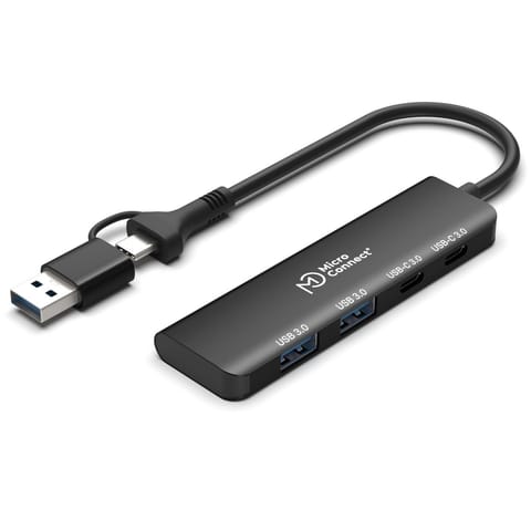 ⁨MicroConnect Premium 4-port USB hub 2x⁩ w sklepie Wasserman.eu