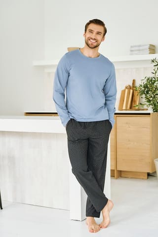 PIŻAMA TARO 3474 LORENZO AW26 01 (kolor niebieski, rozmiar L) w sklepie Wasserman.eu