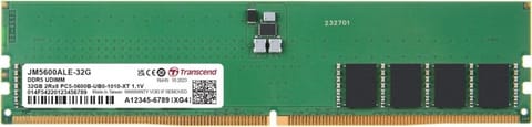 ⁨Pamięć TRANSCEND (UDIMM/DDR5/16 GB/5600MHz/1.1V/46 CLCL/SINGLE)⁩ w sklepie Wasserman.eu