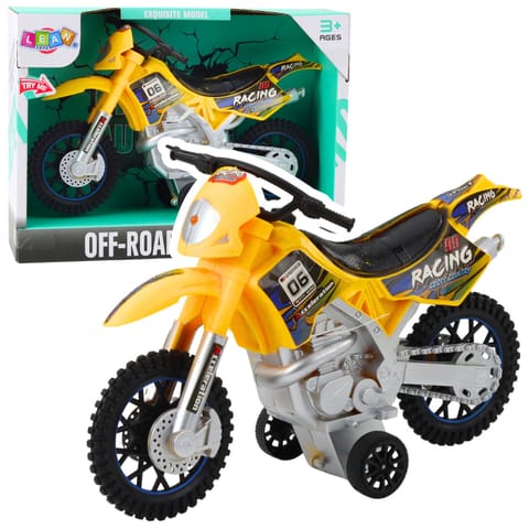 ⁨Motor Crossowy Off-Road Napęd Światła Dźwięki Żółty⁩ w sklepie Wasserman.eu