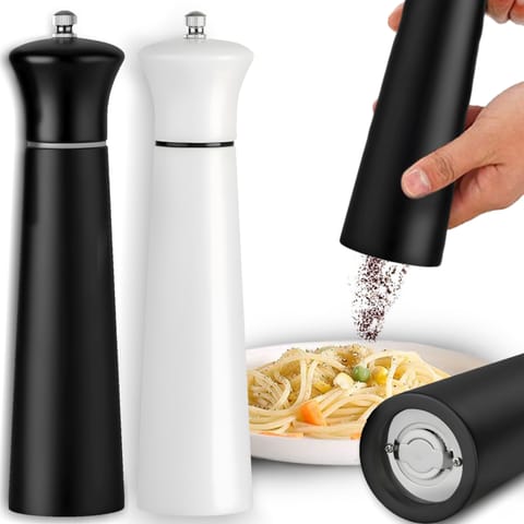 ⁨Zestaw młynków do soli pieprzu przypraw ręczny drewniany 22 cm - 2 szt.⁩ w sklepie Wasserman.eu
