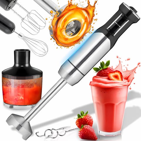 ⁨Blender rozdrabniacz trzepaczka ręczna 8 prędkości 2 pojemniki 15000 obr./min - zestaw⁩ w sklepie Wasserman.eu