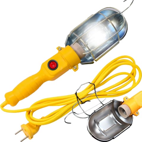 ⁨Lampa warsztatowa kanałowa z hakiem gwintem E27 kablem 10 m⁩ w sklepie Wasserman.eu