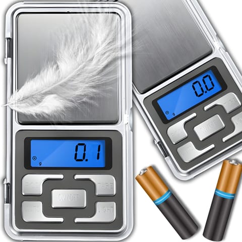 ⁨Waga jubilerska przenośna na baterie LCD 200g / 0.01 g⁩ w sklepie Wasserman.eu
