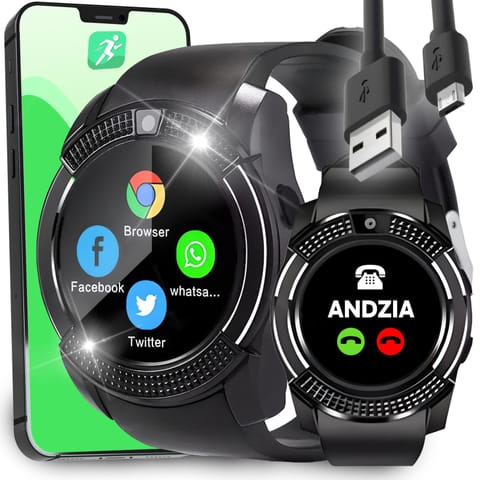 Smartwatch zegarek multifunkcyjny na kartę SIM z aparatem BT microSD w sklepie Wasserman.eu