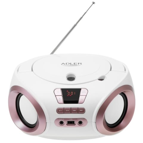 ⁨Radio Boombox CD-MP3 | USB | FM Radio | AUX | Gniazdo słuchawkowe⁩ w sklepie Wasserman.eu
