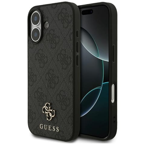 ⁨Etui Guess 4G Small Classic Logo MagSafe do iPhone 17 czarny⁩ w sklepie Wasserman.eu