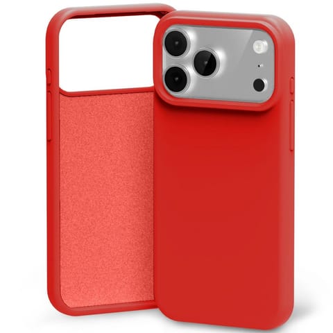 ⁨Etui Mercury Silicone do iPhone 17 Pro   Max czerwony⁩ w sklepie Wasserman.eu