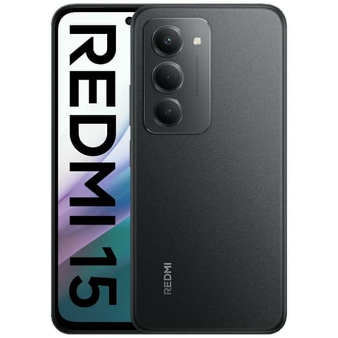 ⁨Smartfon Xiaomi Redmi 15 6/128GB czarny⁩ w sklepie Wasserman.eu