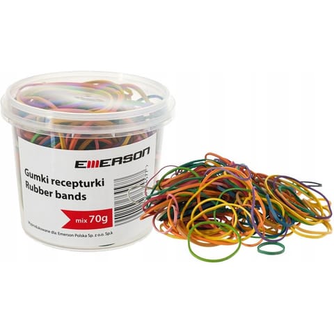 ⁨Gumki recepturki 70g mix w pudełku plastikowym grecmixxcolor0x0x0 EMERSON⁩ w sklepie Wasserman.eu