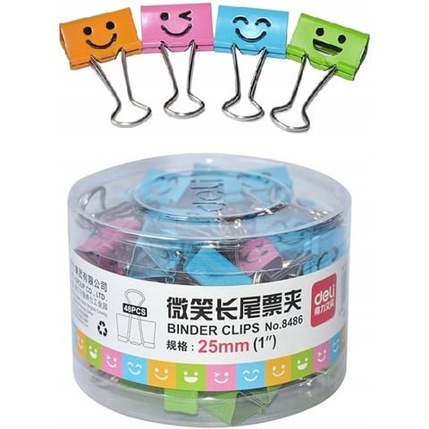 ⁨Klips do akt 25mm BUŹKI 48szt. E8486 DELI⁩ w sklepie Wasserman.eu