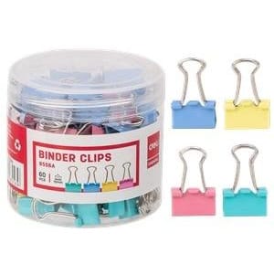 ⁨Klipsy do akt 15mm mix kolorów 60szt. 8556A DELI⁩ w sklepie Wasserman.eu