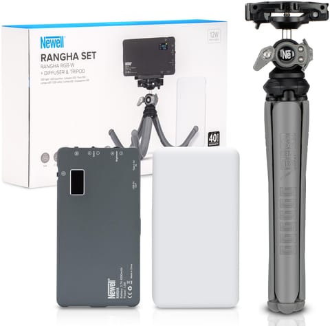 ⁨Zestaw Newell Rangha Set - Lampa LED RGB-W Rangha z dyfuzorem i statywem⁩ w sklepie Wasserman.eu