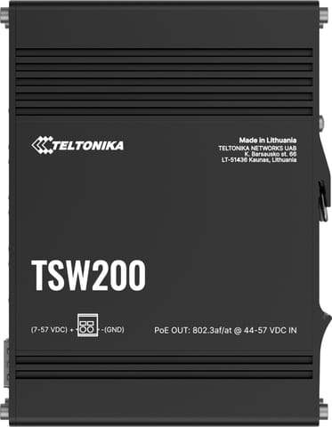 ⁨Teltonika TSW200 switch przemysłowy 8xGE 2xSFP PoE (TSW2000000B0) DIN⁩ w sklepie Wasserman.eu