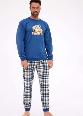 PIŻAMA CORNETTE PM-115/292 BEARS (kolor jeans, rozmiar XXL) w sklepie Wasserman.eu