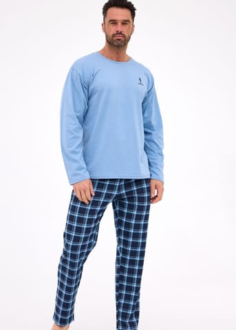 ⁨PIŻAMA CORNETTE PM-124/308 SEQUOIA (kolor niebieski, rozmiar XL)⁩ w sklepie Wasserman.eu