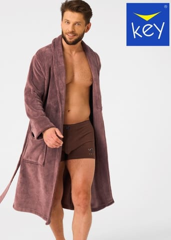 ⁨SZLAFROK KEY MGL-255 B25 BR (kolor brąz, rozmiar XL/XXL)⁩ w sklepie Wasserman.eu
