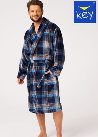 ⁨SZLAFROK KEY MGL-431 B25 (kolor krata, rozmiar XL/XXL)⁩ w sklepie Wasserman.eu