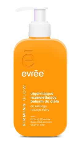 ⁨EVREE Firming Glow Ujędrniająco rozśietlający balsam do ciała do każdego rodzaju skóry 300 ml⁩ w sklepie Wasserman.eu