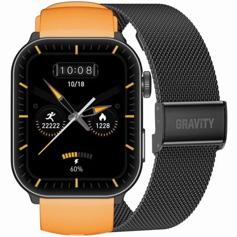 SMARTWATCH UNISEX GRAVITY GT28-2 - ROZMOWY BLUETOOTH, DODATKOWY PASEK (sg037b) w sklepie Wasserman.eu