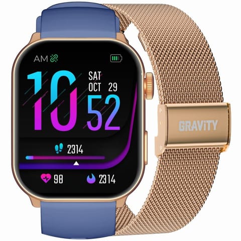 ⁨SMARTWATCH UNISEX GRAVITY GT28-8 - ROZMOWY BLUETOOTH, DODATKOWY PASEK (sg037g)⁩ w sklepie Wasserman.eu